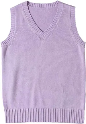 Blostirno Womens Sweater Vest V Neck JK Uniform Kint Vests Solid Classic Sleeveless Pullover Sweaters Tops