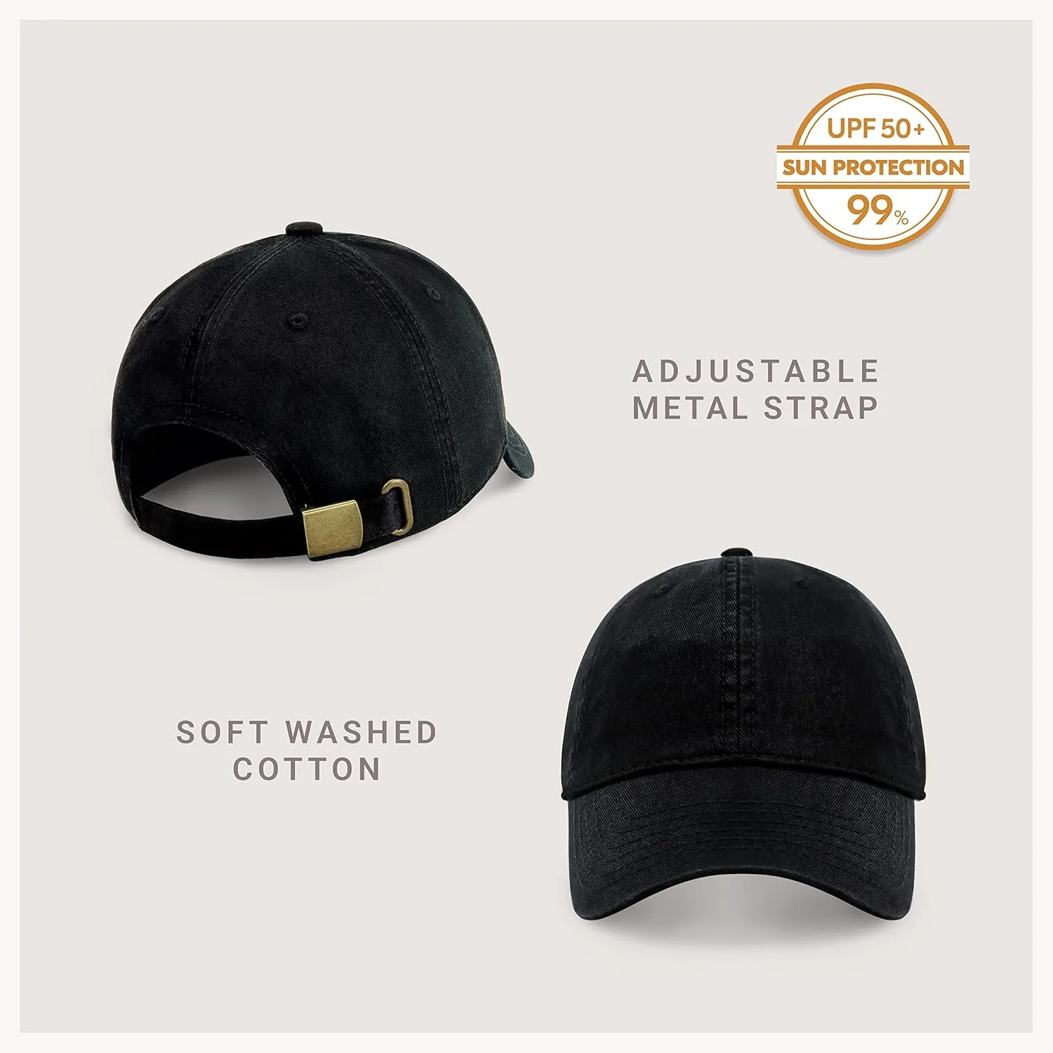 CHOK.LIDS Everyday Premium Dad Hat Unisex Cotton Baseball Cap for Men and Women Adjustable Lightweight Polo Style Curved Brim