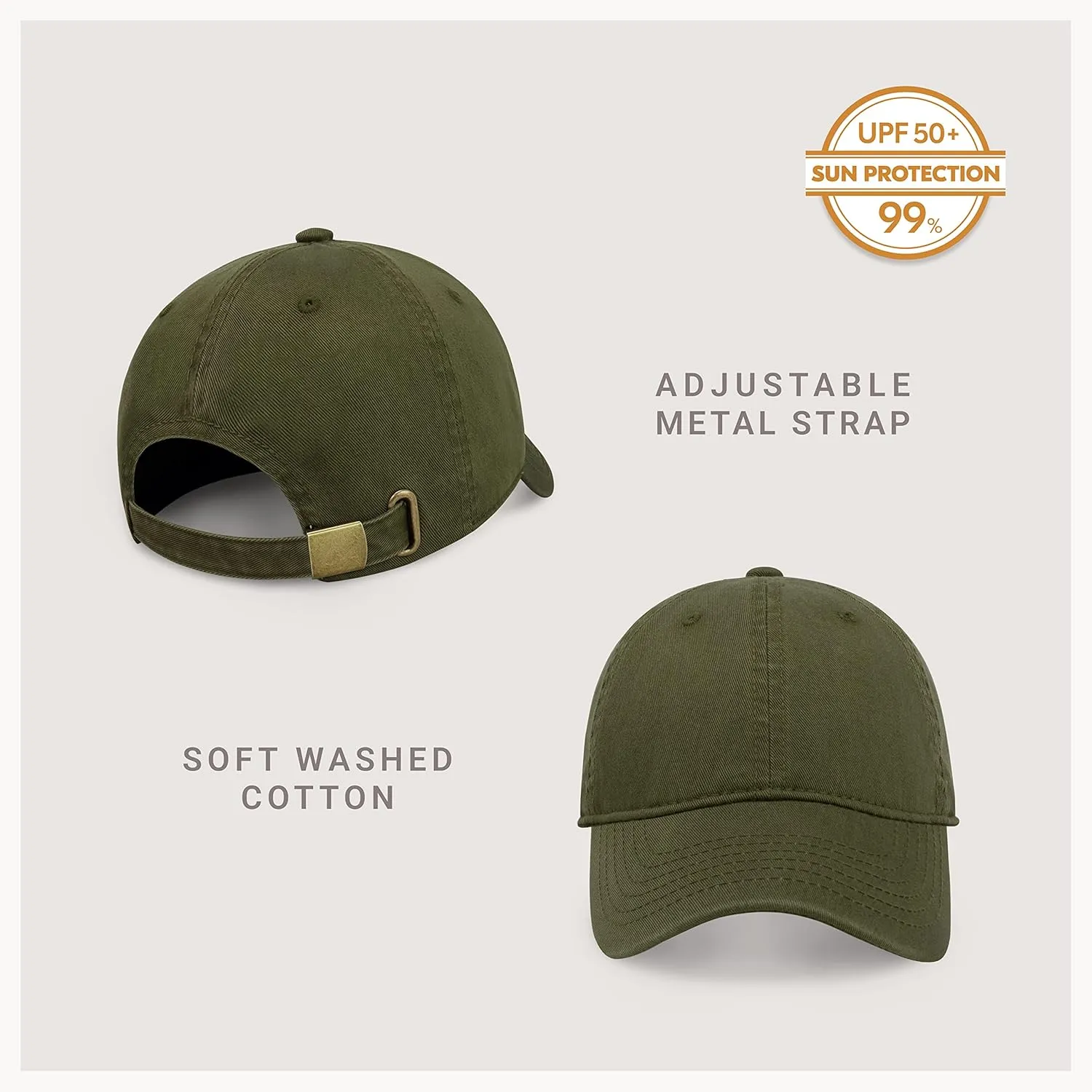 CHOK.LIDS Everyday Premium Dad Hat Unisex Cotton Baseball Cap for Men and Women Adjustable Lightweight Polo Style Curved Brim