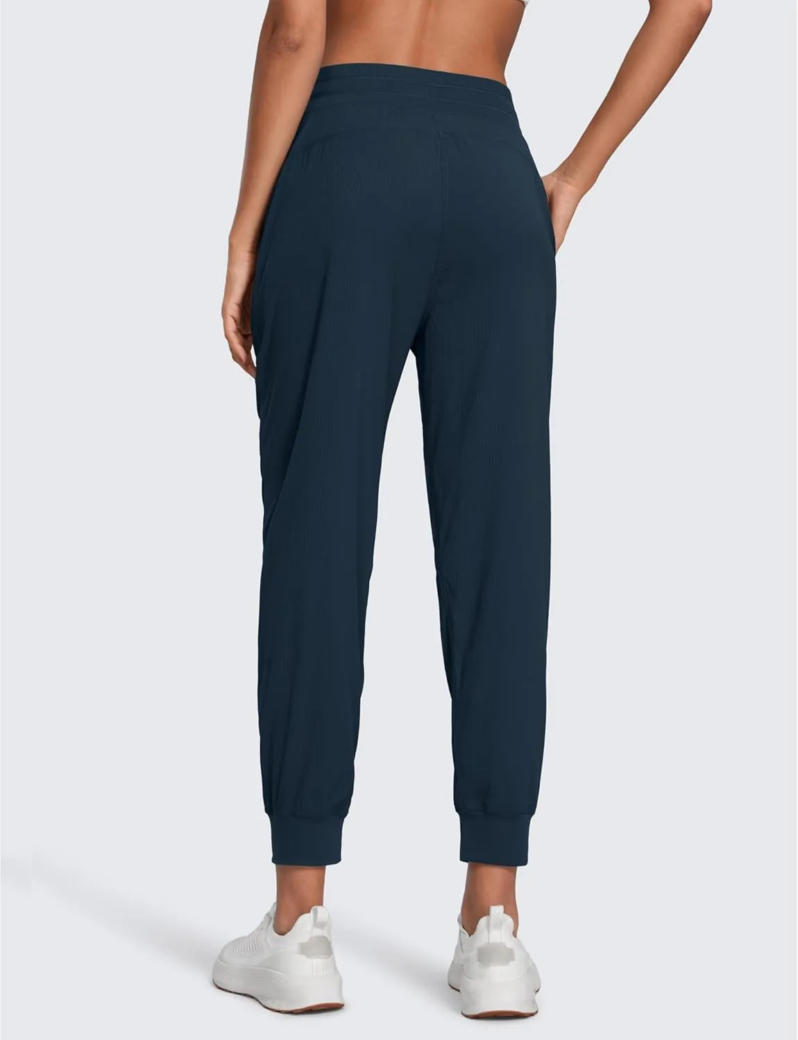 CRZ YOGA Lightweight Workout Joggers for Women 26" High Waisted Outdoor Running Casual Track Pants with Pockets