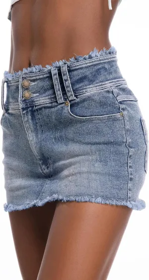EMMIOL Denim Skirt Women Jean Stretch Casual Mini Skirts 2025 Summer Low Waist Short Dress