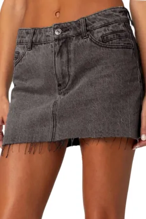 EMMIOL Denim Skirt Women Jean Stretch Casual Mini Skirts 2025 Summer Low Waist Short Dress