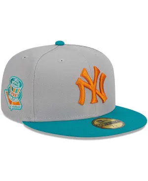 Men's New York Yankees 59FIFTY New Era Gray Teal Fitted Hat