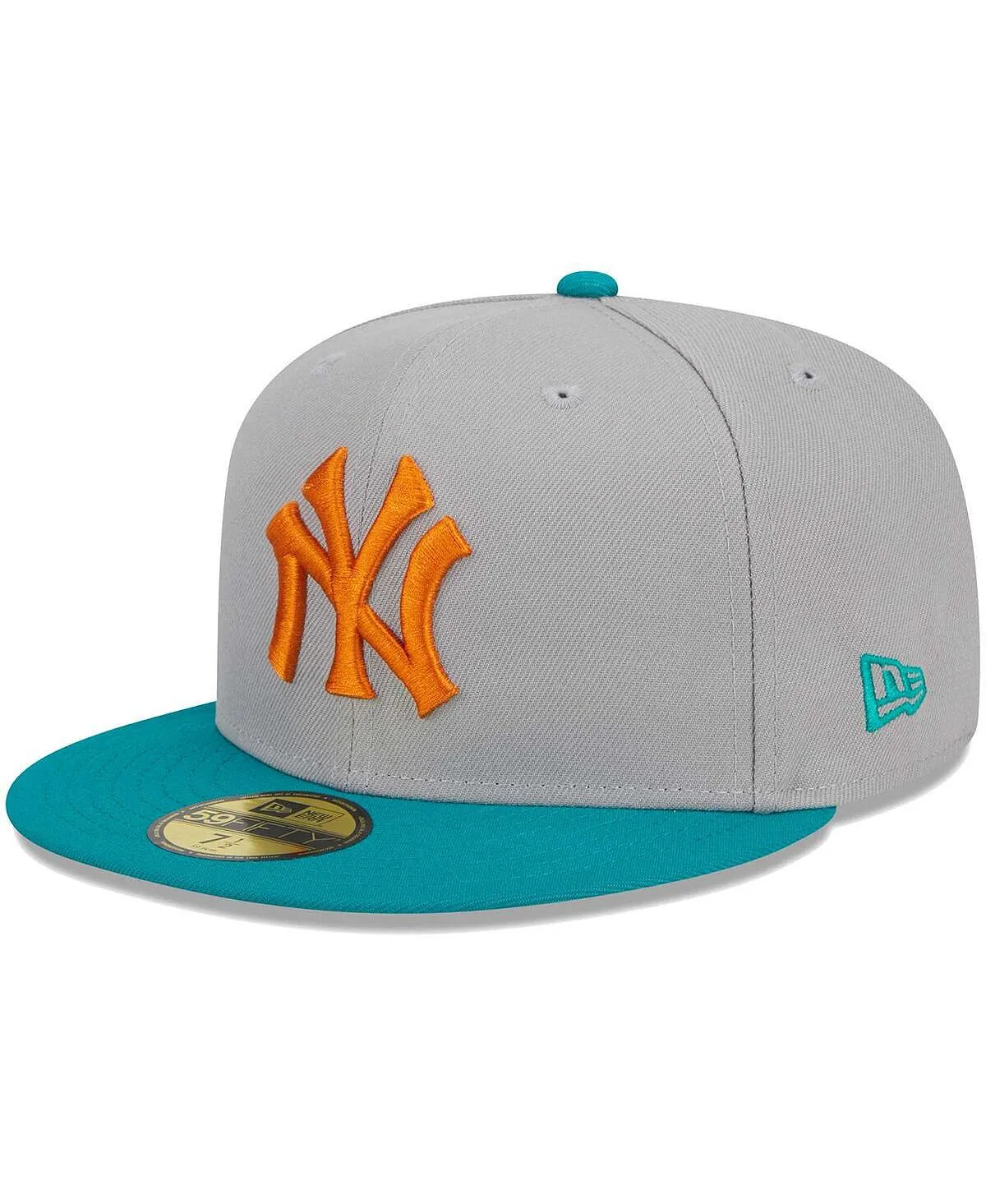 Men's New York Yankees 59FIFTY New Era Gray Teal Fitted Hat