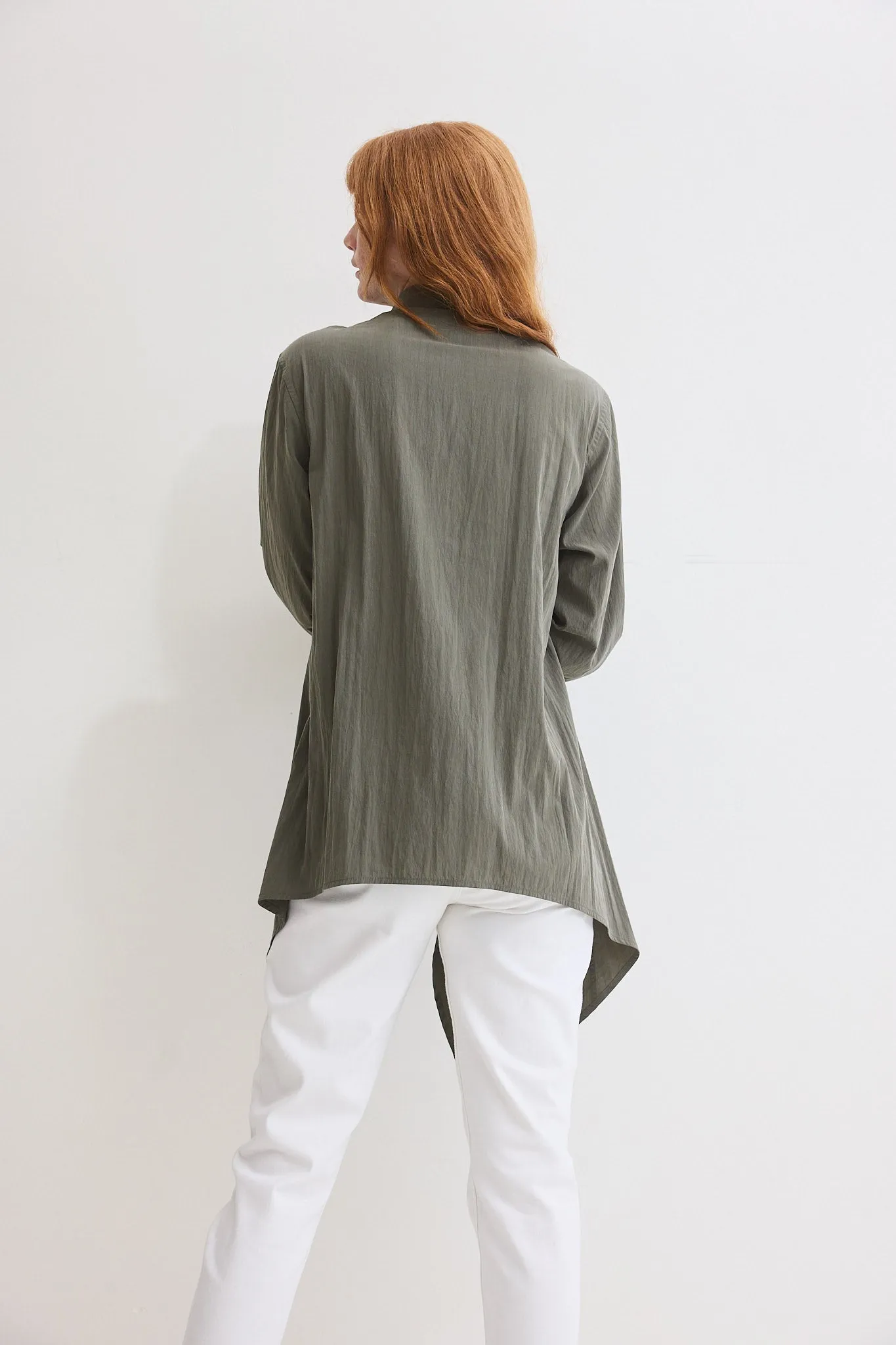 Power Move Poplin Top