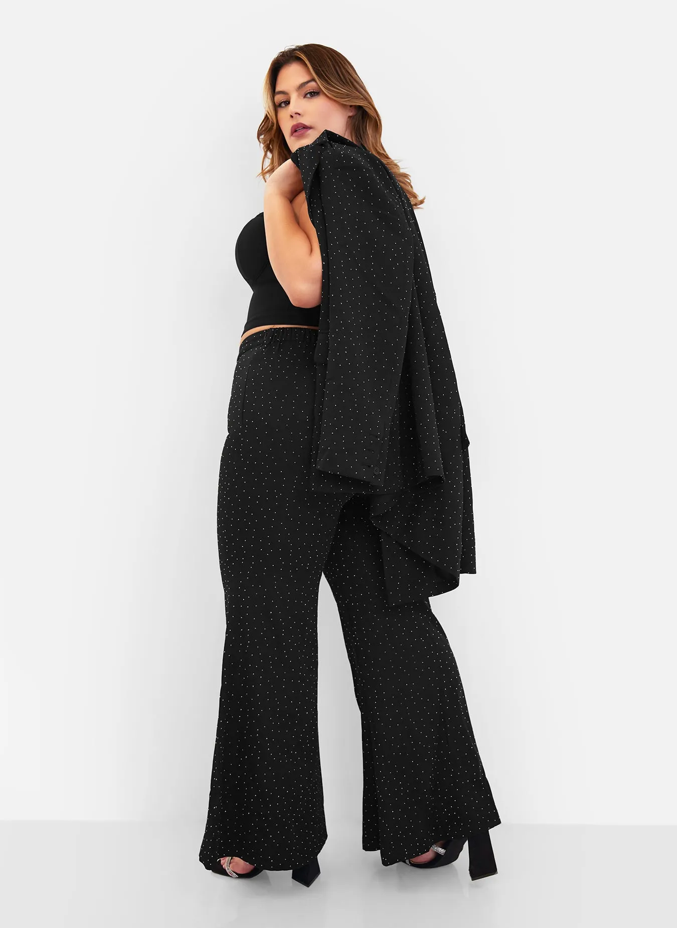 Sanaa Studded Bell Bottom Pants