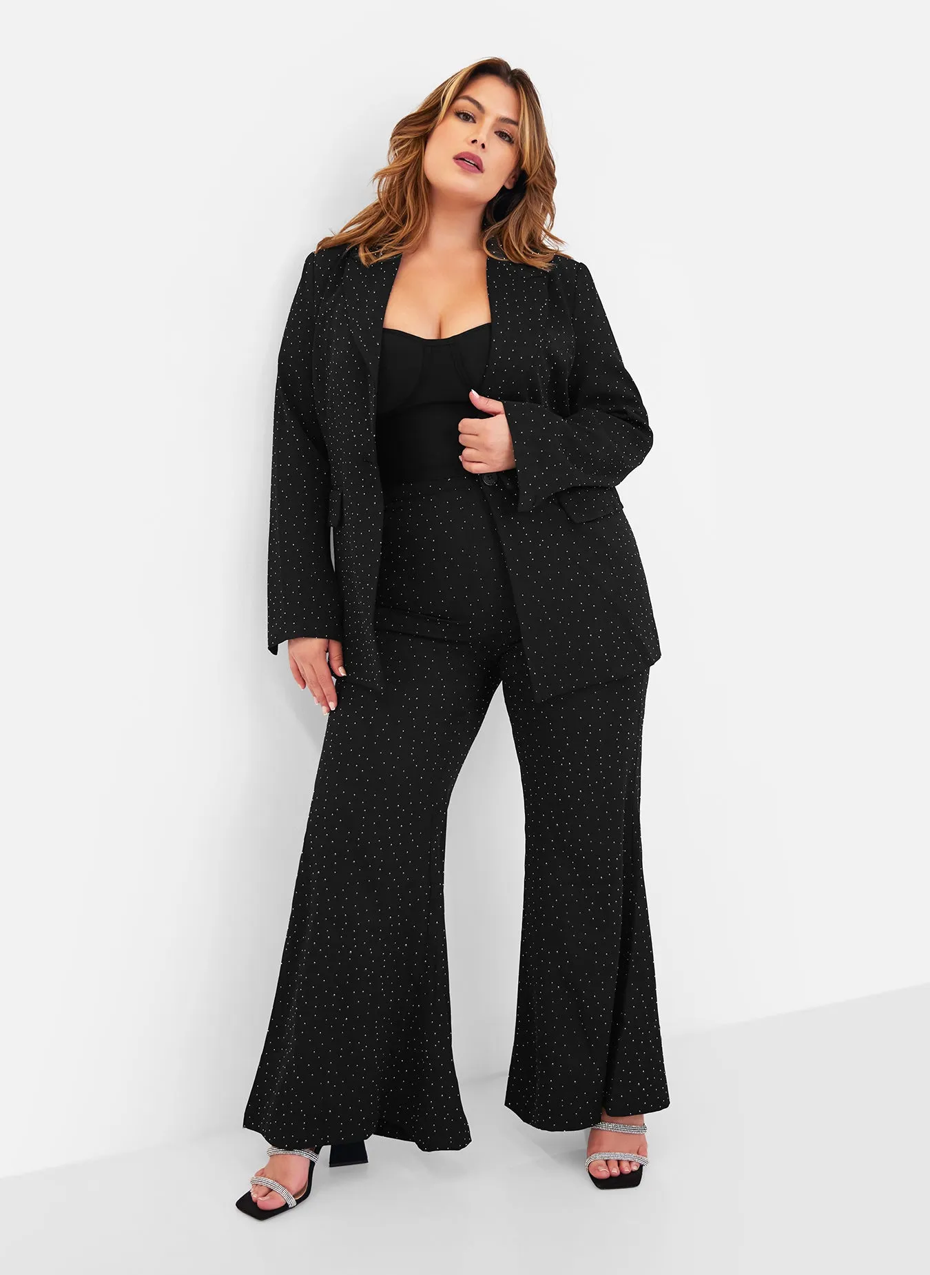 Sanaa Studded Bell Bottom Pants