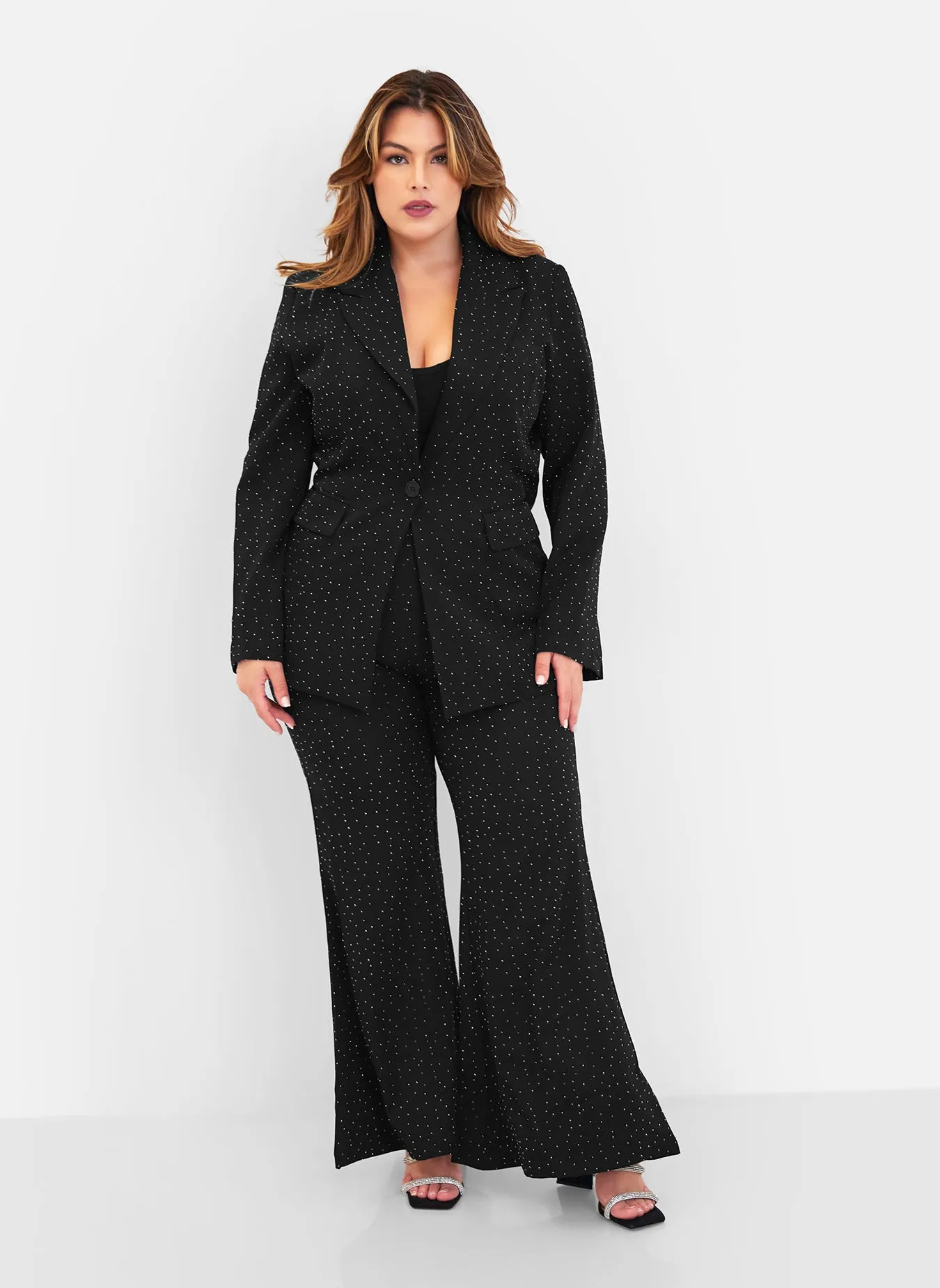 Sanaa Studded Bell Bottom Pants