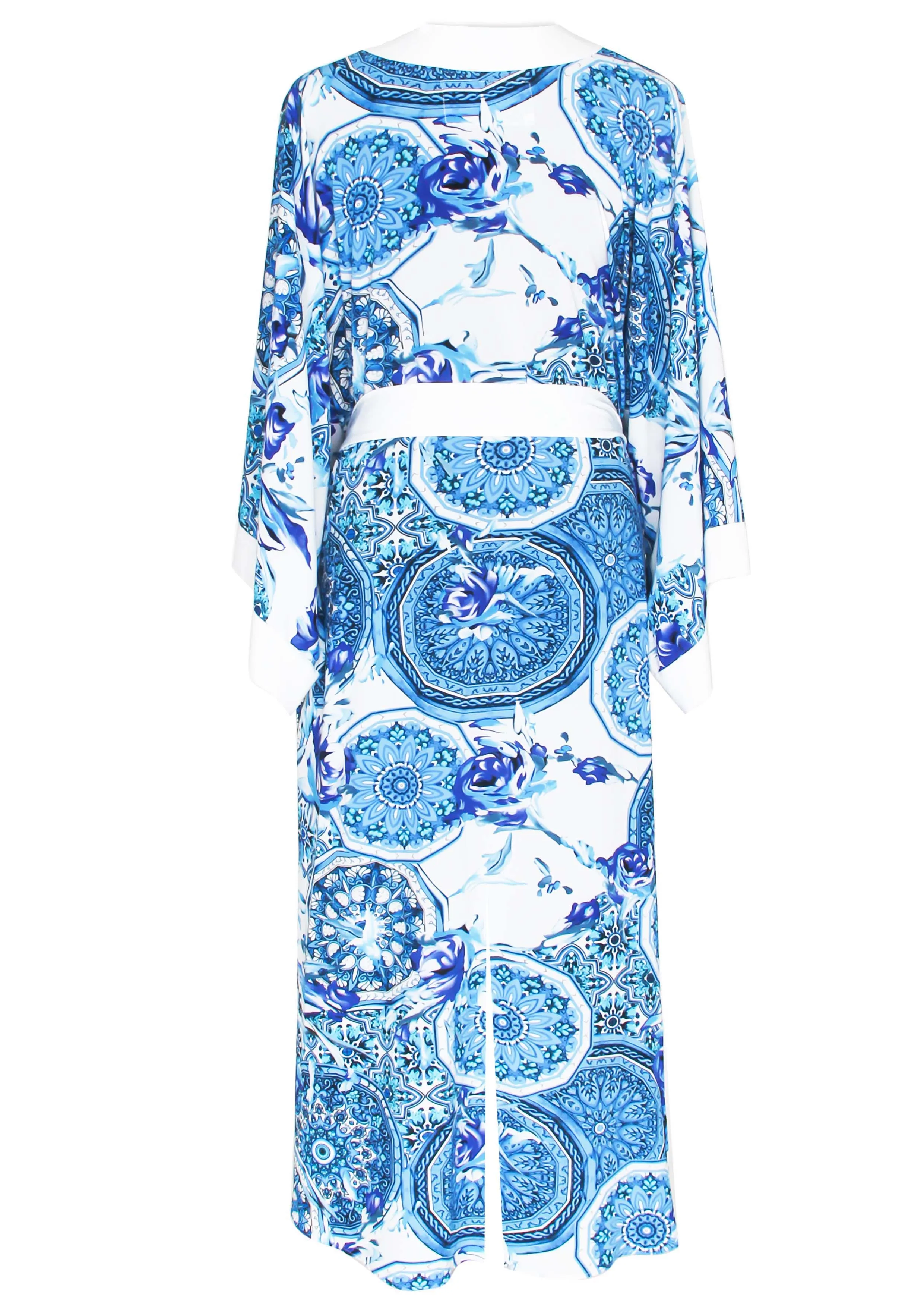 Siciliana - Aurora Maxi Split Kaftan (Off-White)