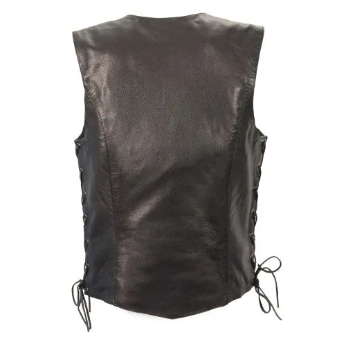 Women's Lightweight Side Lace Four Snap Vest