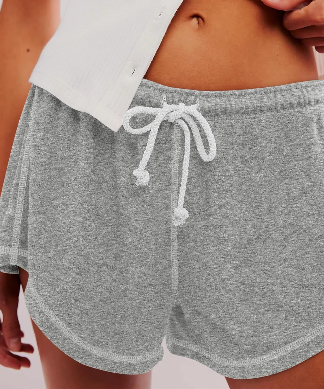 Yousify Womens Casual Shorts Comfy Drawstring Elastic Waist Summer Beach Workout Lounge Shorts for Women